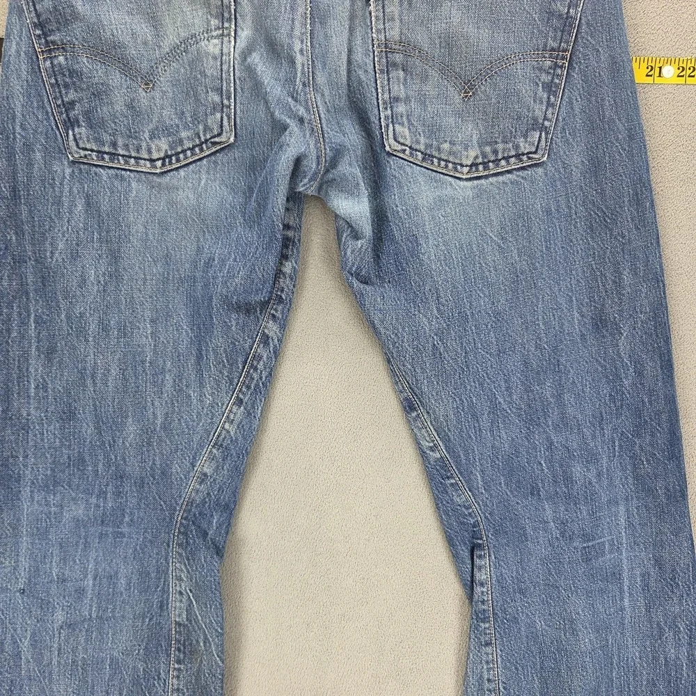 Vintage Levis Engineered Jeans Mens Blue Twisted Button Fly Fits 32x28